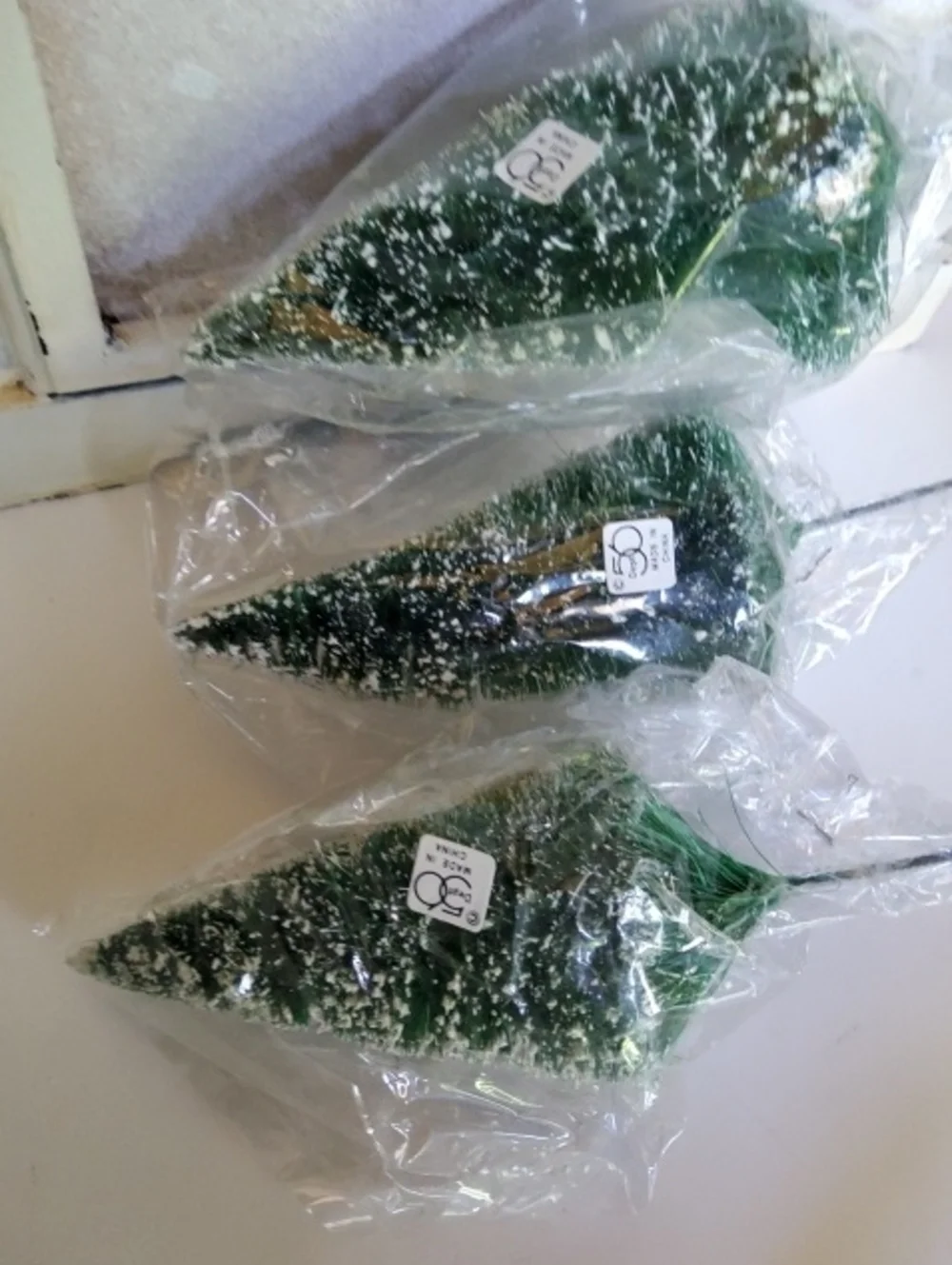 Dept 56 Bottle Brush Christmans Tree Picks X 6